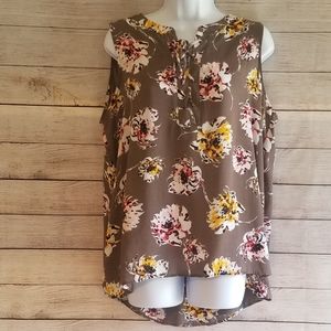APT.9 Light Brown Sleeveless Top